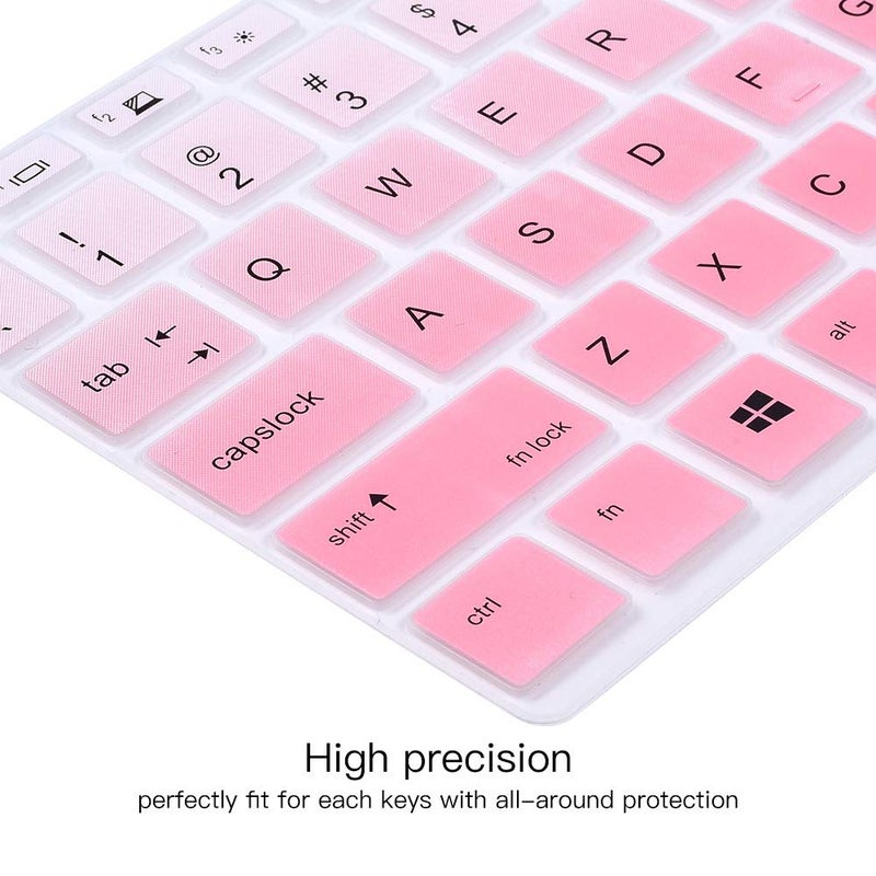 imComor Keyboard Skin Cover for HP Elitebook 840 G5 & 840 G6 14" Notebook, HP Elitebook 745 G5 & 745 G6 14/HP ZBook 14U G5 Keyboard Protector Protective Skin, Gradual Pink (NOT Fit EliteBook 840 845 G7 G8) - Image 2